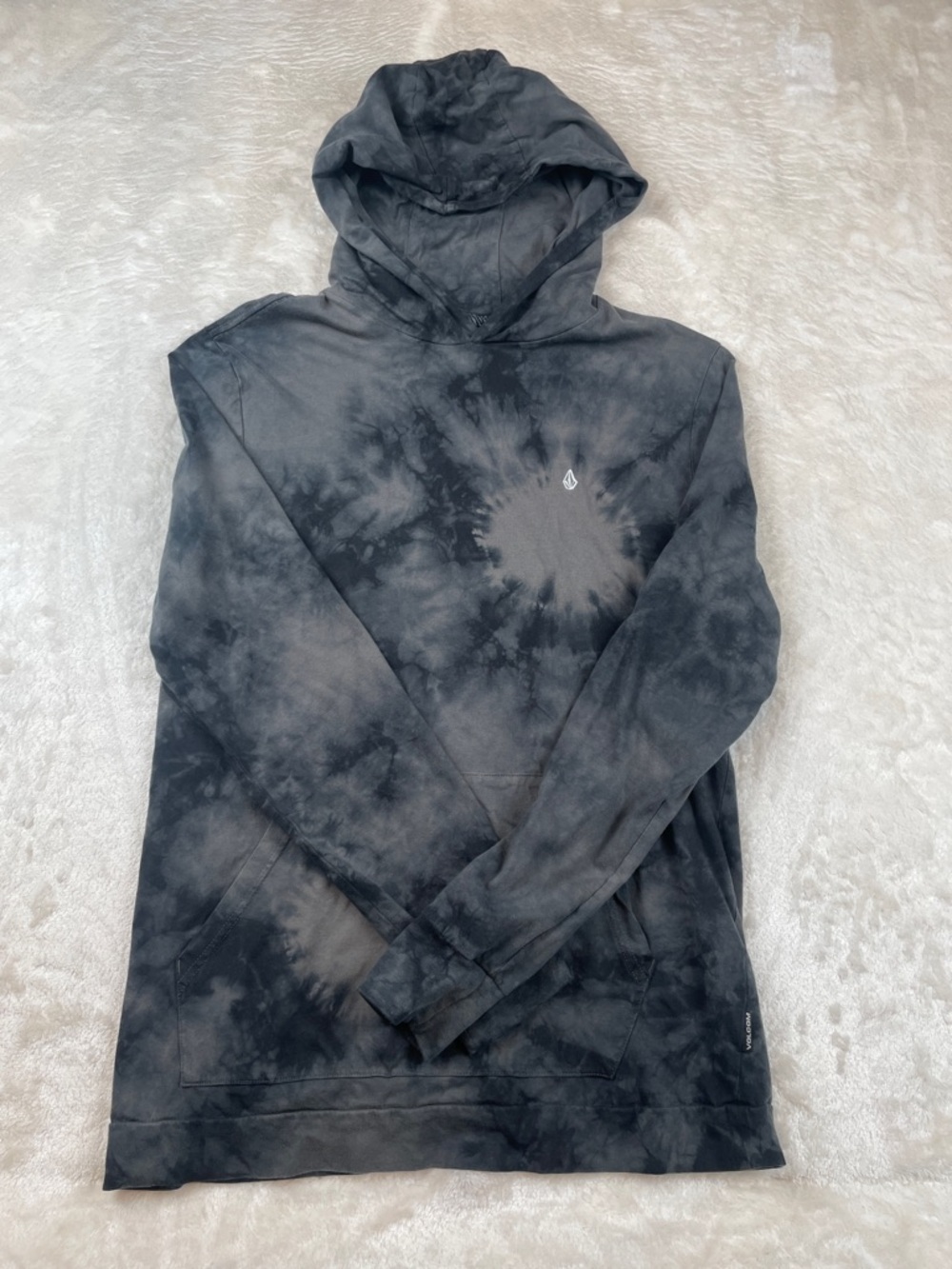 Volcom Black & Gray Stone Lightweight Hooded Sweatshirt